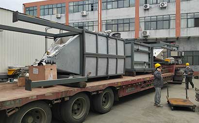 3臺噸袋拆包機四川方向發貨