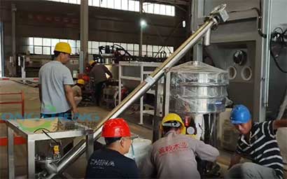 螺旋上料機 振動篩 出口發貨