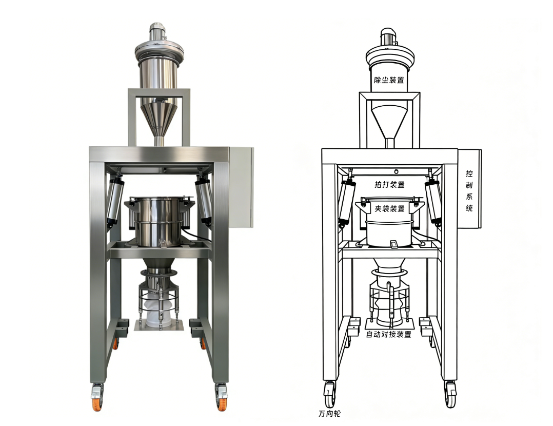 技術動態 | 全新一代移動式自動對接噸包投料站，開啟柔性投料新篇章